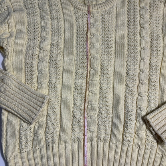 cable knit vintage sweat butter yellow - Picture 4 of 7